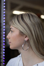 Load image into Gallery viewer, Card Theme Hoop Fashion Earrings - 2 inch drop
