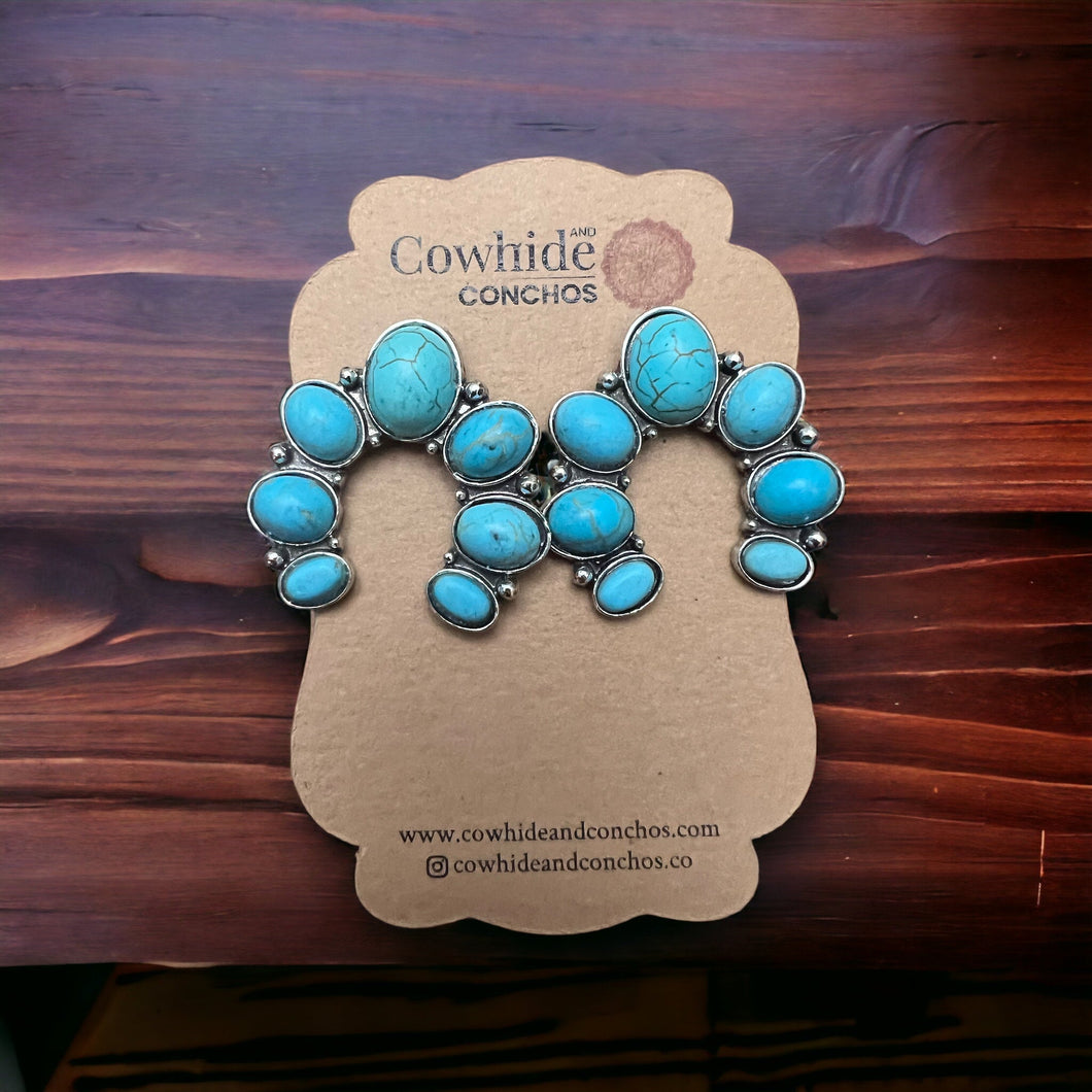 Crescent Moon Squash Earrings