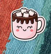 Load image into Gallery viewer, Cute Hot Cocoa Vinyl Sticker, 3&quot; x 2.8&quot;
