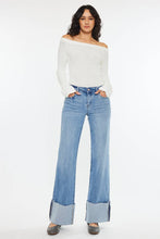 Load image into Gallery viewer, Kan Can Mid Rise Wide Flare Cuff Jeans
