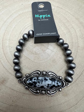 Load image into Gallery viewer, Faux White Buffalo Stretch Bracelet
