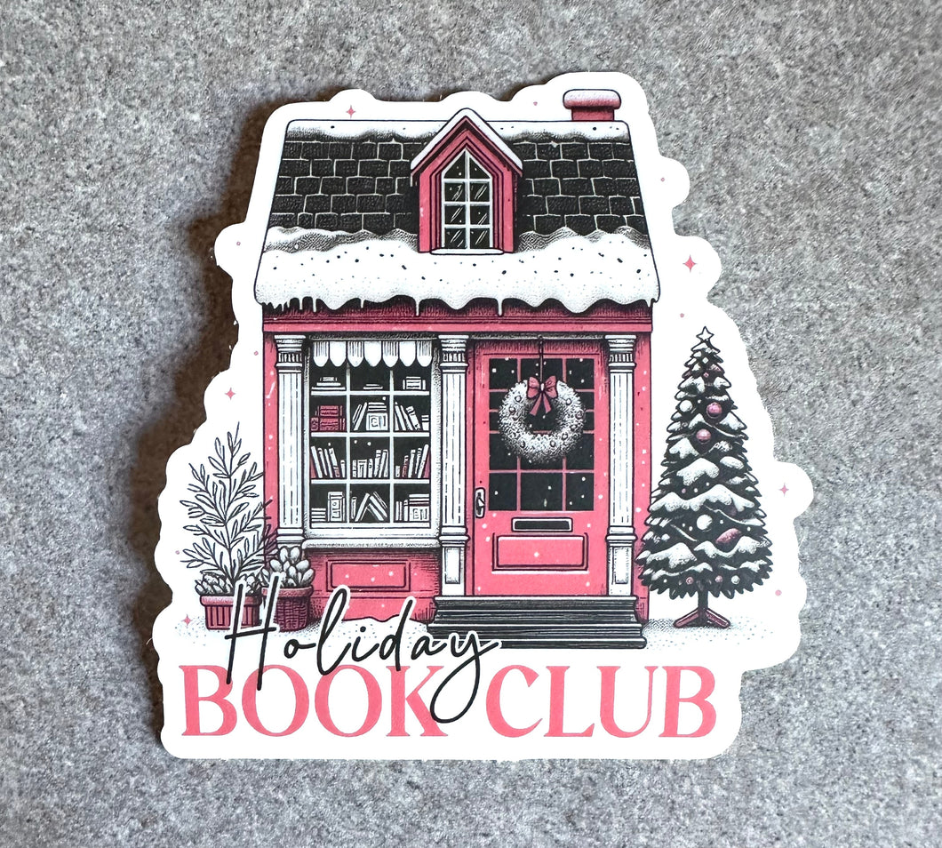 Holiday Book Club Sticker, 2.8