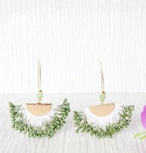 It's Fun Time, Olive Dangle Earrings