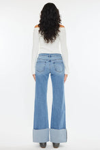 Load image into Gallery viewer, Kan Can Mid Rise Wide Flare Cuff Jeans
