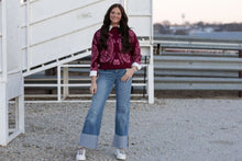 Load image into Gallery viewer, Kan Can Mid Rise Wide Flare Cuff Jeans
