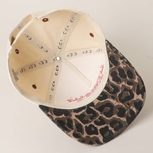 Load image into Gallery viewer, Literally Just a Cowgirl Leopard Trucker Hat
