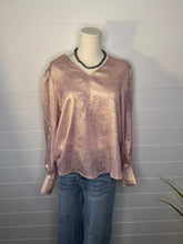 Load image into Gallery viewer, Metallic Long Sleeve Blouse
