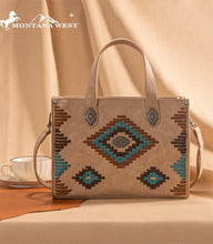 Load image into Gallery viewer, Montana West Aztec Tote Crossbody Bag
