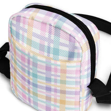 Load image into Gallery viewer, Pastel Plaid Crossbody Bag
