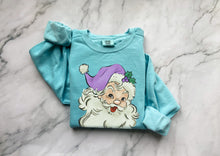 Load image into Gallery viewer, Purple Santa Hat Sweatshirt
