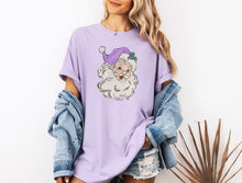 Load image into Gallery viewer, Purple Santa Hat T-shirt
