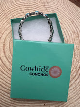 Load image into Gallery viewer, Rhinestone &amp; Faux Turquoise Stretch Bracelet
