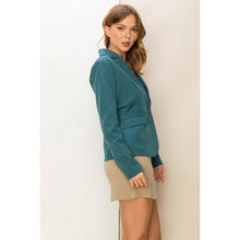 Load image into Gallery viewer, Single Button Blazer - Dusty Blue or Black
