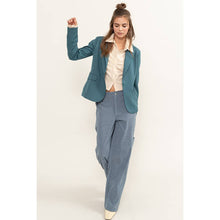 Load image into Gallery viewer, Single Button Blazer - Dusty Blue or Black
