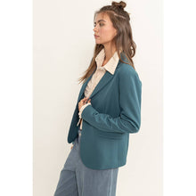 Load image into Gallery viewer, Single Button Blazer - Dusty Blue or Black
