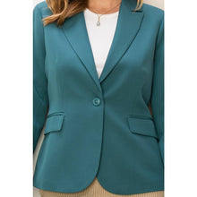 Load image into Gallery viewer, Single Button Blazer - Dusty Blue or Black
