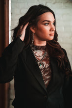 Load image into Gallery viewer, Single Button Blazer - Dusty Blue or Black
