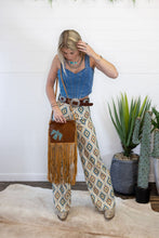 Load image into Gallery viewer, Thunderbird Cowhide Crossbody - Tooled Leather Cowhide Clutch
