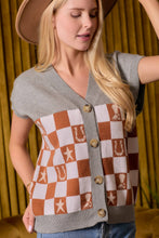 Load image into Gallery viewer, Western Checkered Sweater Vest
