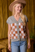 Load image into Gallery viewer, Western Checkered Sweater Vest
