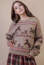 Load image into Gallery viewer, Western Express Knit Sweater - Taupe or Mauve
