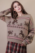 Load image into Gallery viewer, Western Express Knit Sweater - Taupe or Mauve
