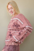 Load image into Gallery viewer, Western Express Knit Sweater - Taupe or Mauve
