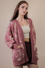 Load image into Gallery viewer, Western Graphic Knit Sweater Cardigan
