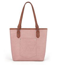 Load image into Gallery viewer, Wrangler Logo Waxed Canvas Tote
